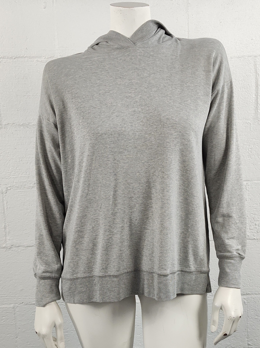 Eileen Fisher Lightweight Knit Hooded Pullover